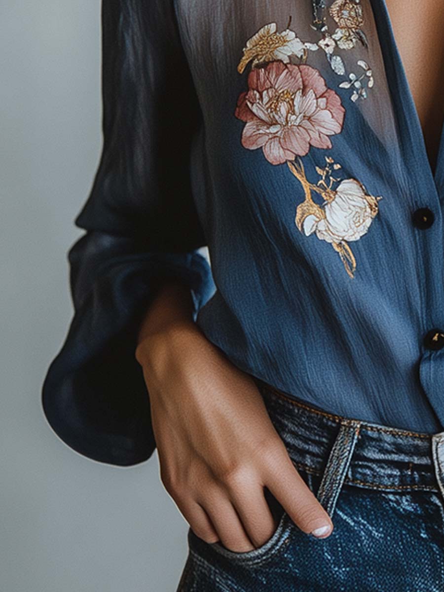 Eve | Floral Boho Chic Blouse