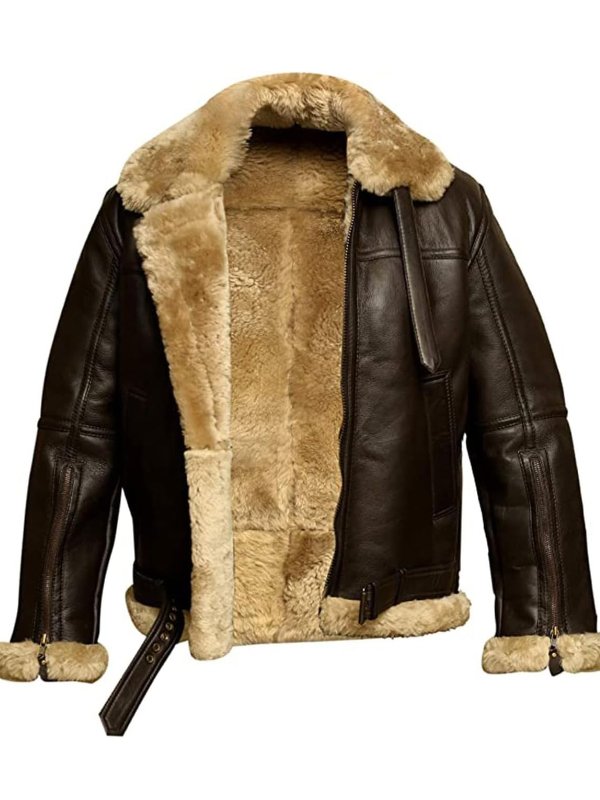 Xav | Classic Shearling Leather Jacket