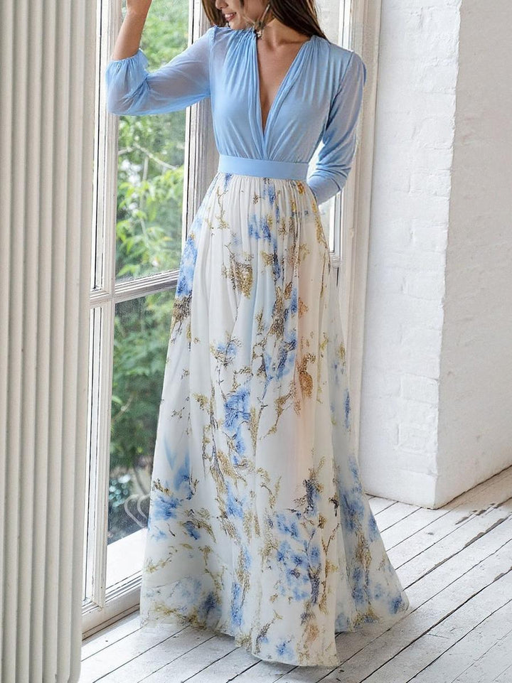 Azelina - Long Dress With Floral Print