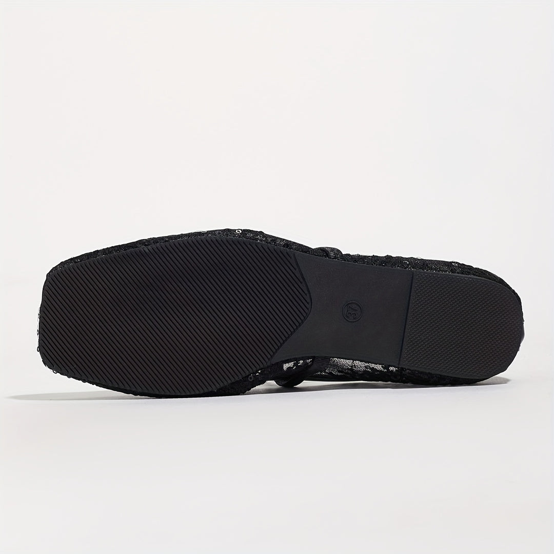 Margaret | Floral Mesh Flats