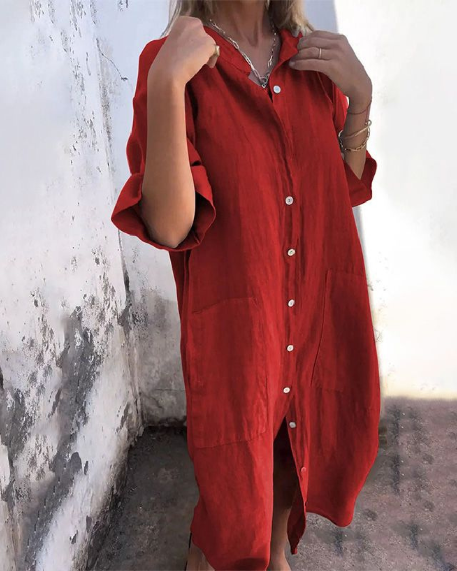 Fiona™ - Boho Shirt Dress