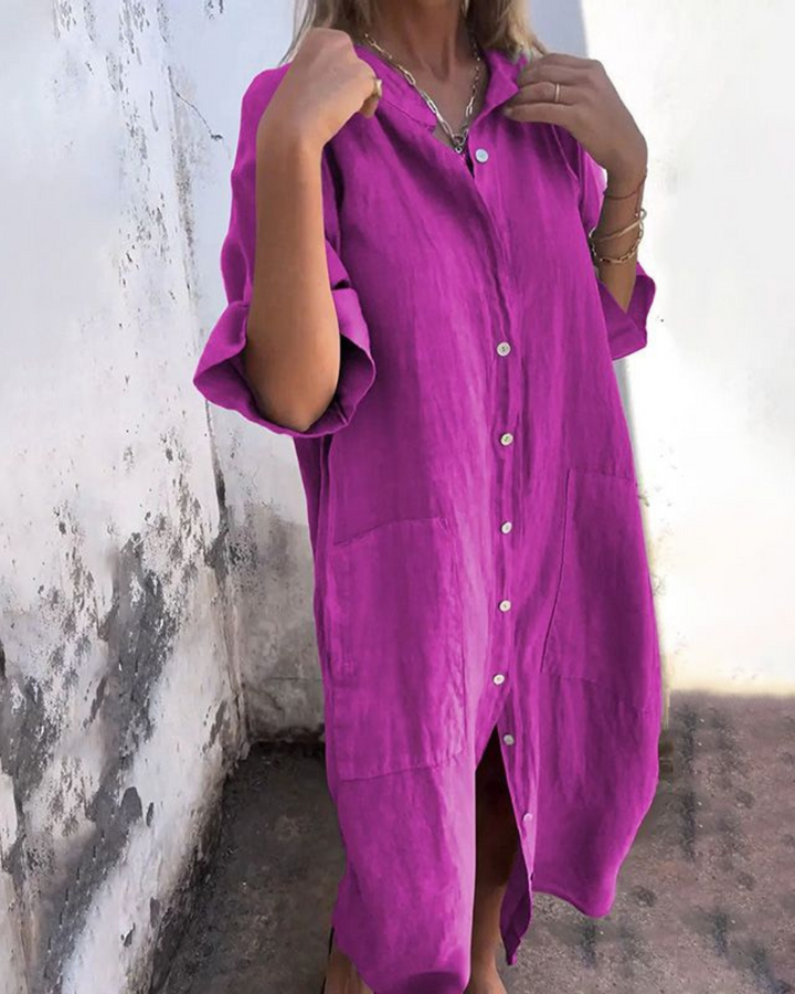 Fiona™ - Boho Shirt Dress