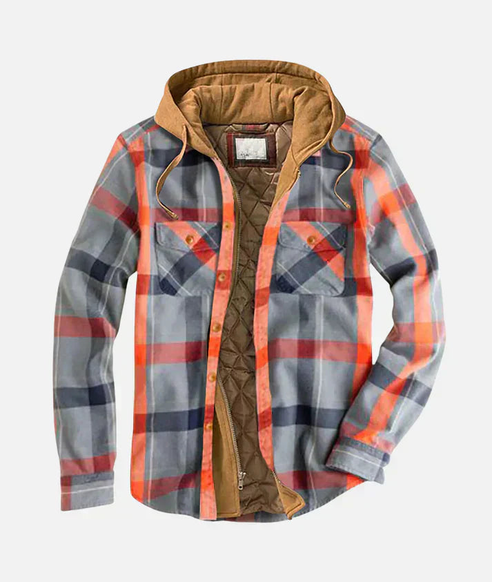 Alain | Plaid patchwork jacket