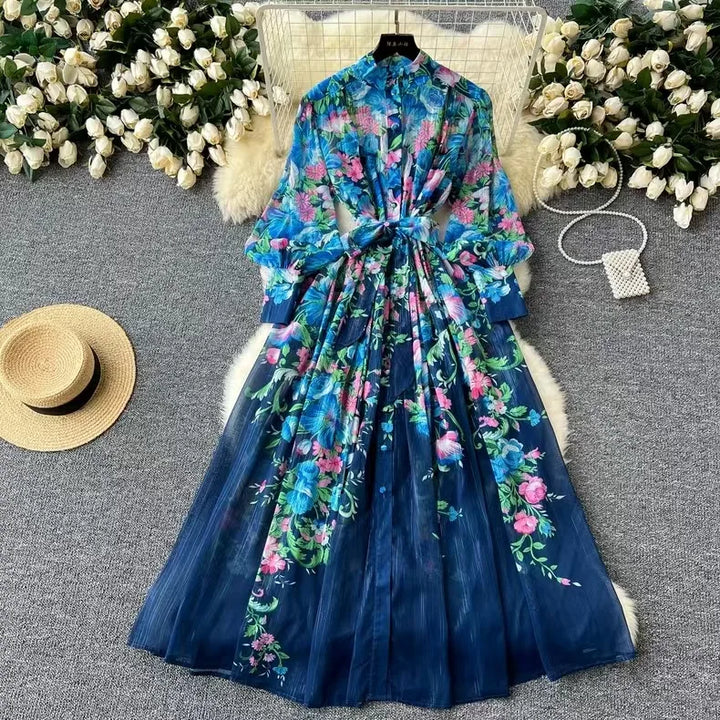 Auralie - Boho Floral Summer Dress