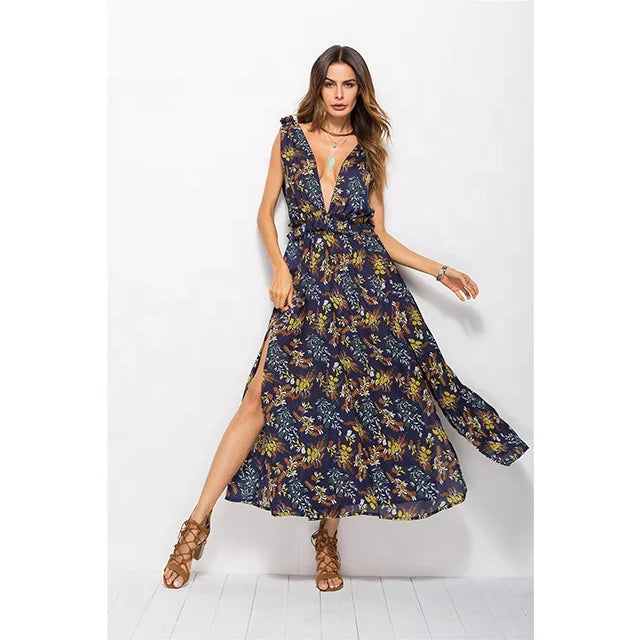 Esmira - Elegant Maxi Beach Dress