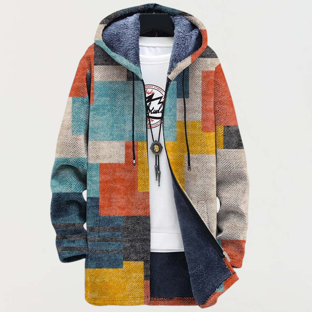 Clea | Geometric Color Block Cardigan