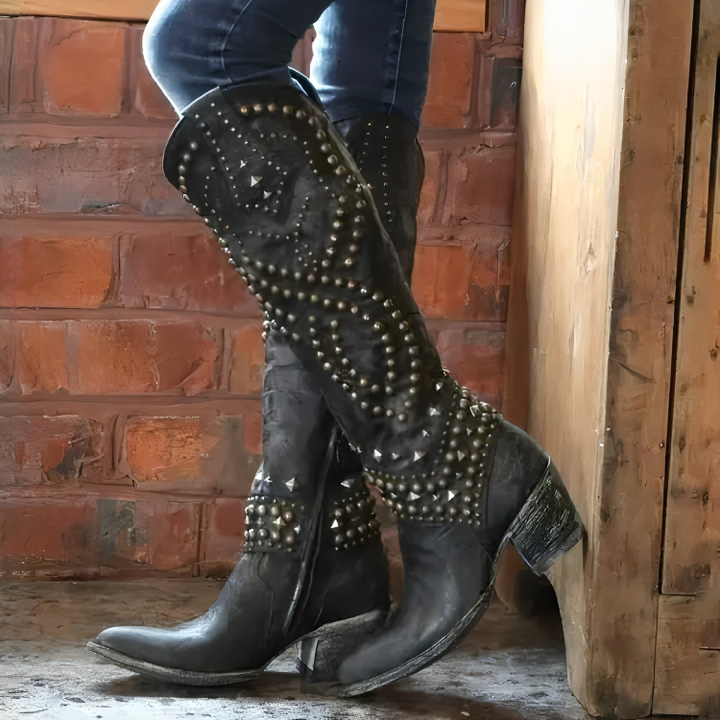 Bree | Western Knee-High Boots