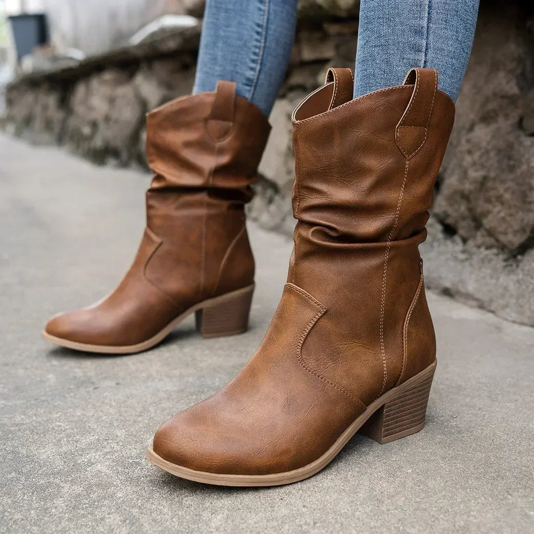 Rosie | Classic Mid-Calf Western Boots