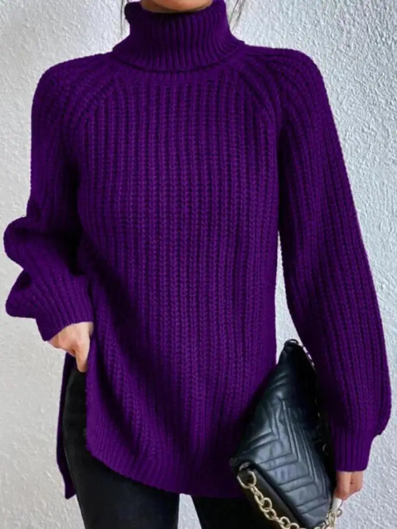 Ida | Comfortable Knit Turtleneck Long Sweater