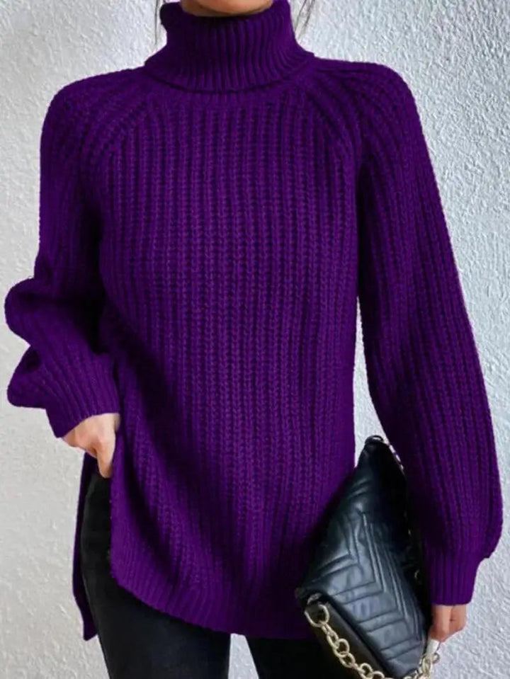 Ida | Comfortable Knit Turtleneck Long Sweater