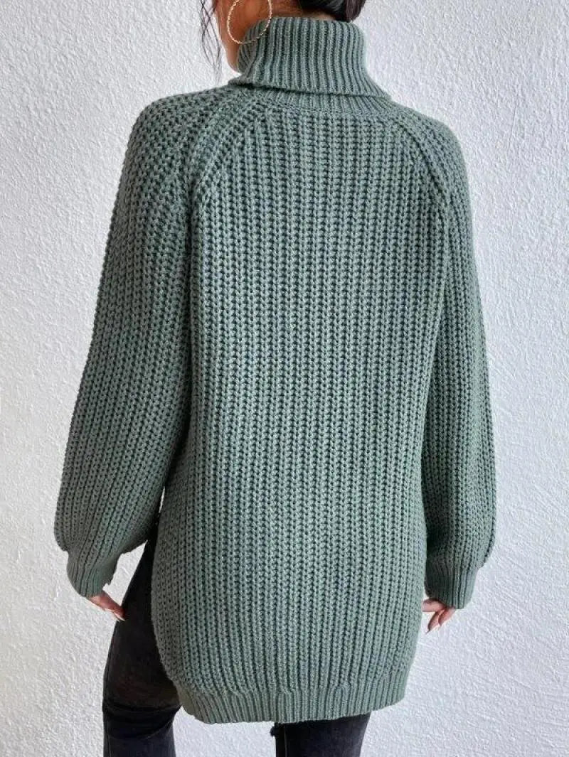 Ida | Comfortable Knit Turtleneck Long Sweater