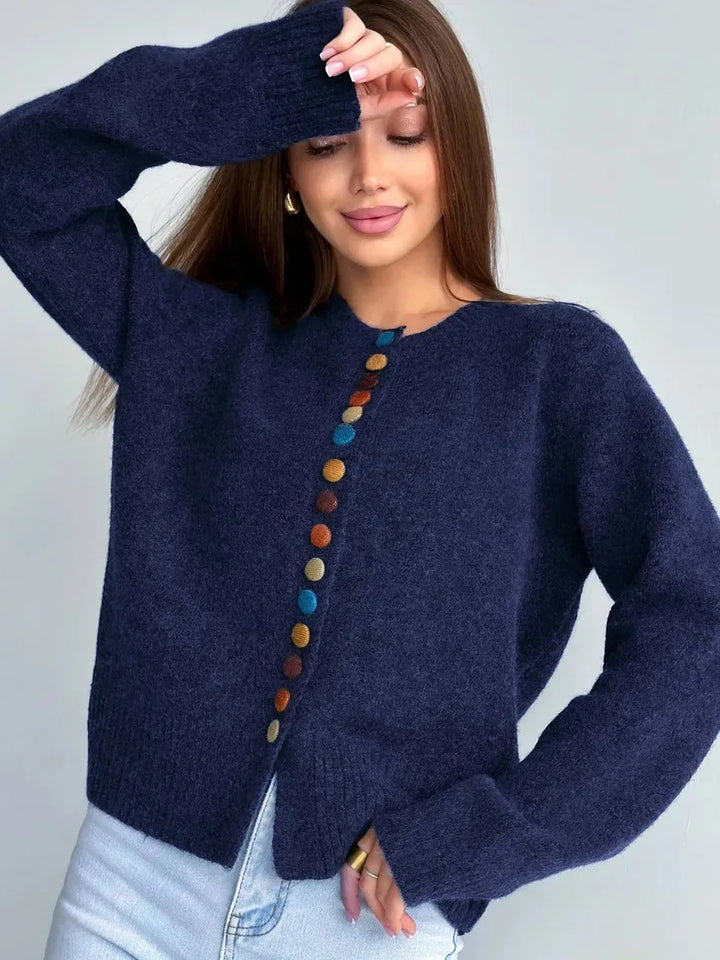 THE NOELLE | BUTTON-ACCENT CARDIGAN