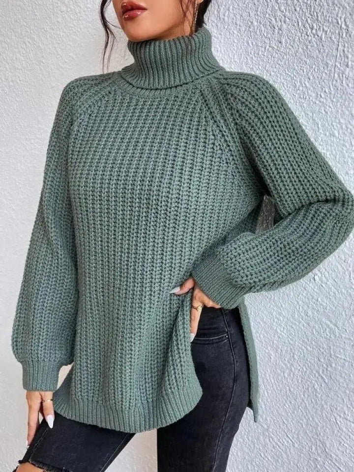 Ida | Comfortable Knit Turtleneck Long Sweater