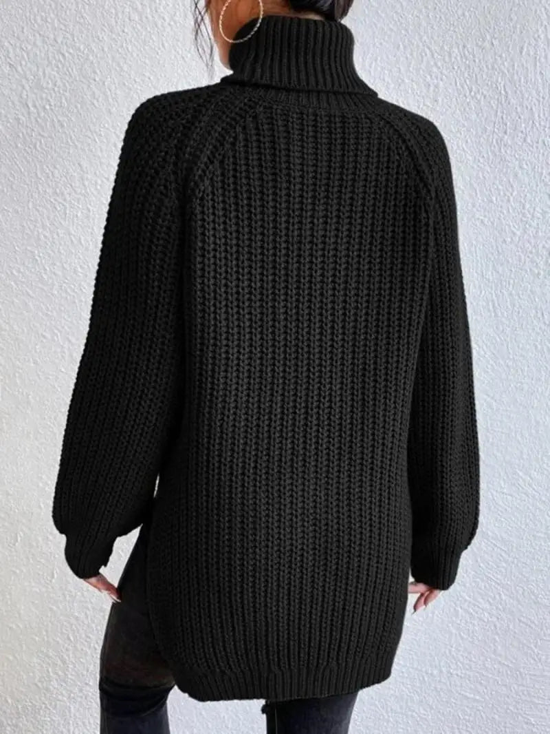 Ida | Comfortable Knit Turtleneck Long Sweater