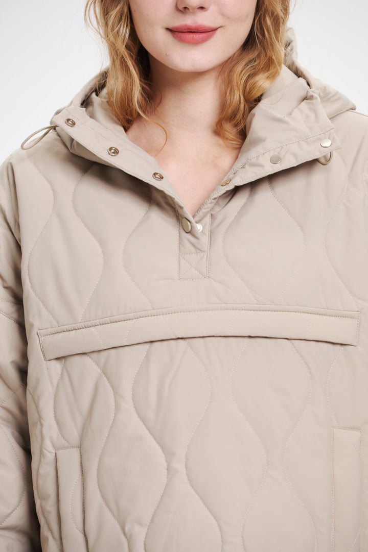 WILLOW | QUILTED WATER REPELLENT HOODED JACKET