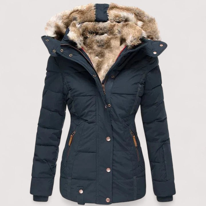 Tatiana | Warm Winter Coat with Fur Lining