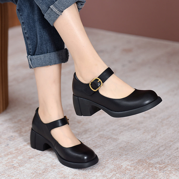 Olivia&Micheal™ | Agnes Leather Mary Janes