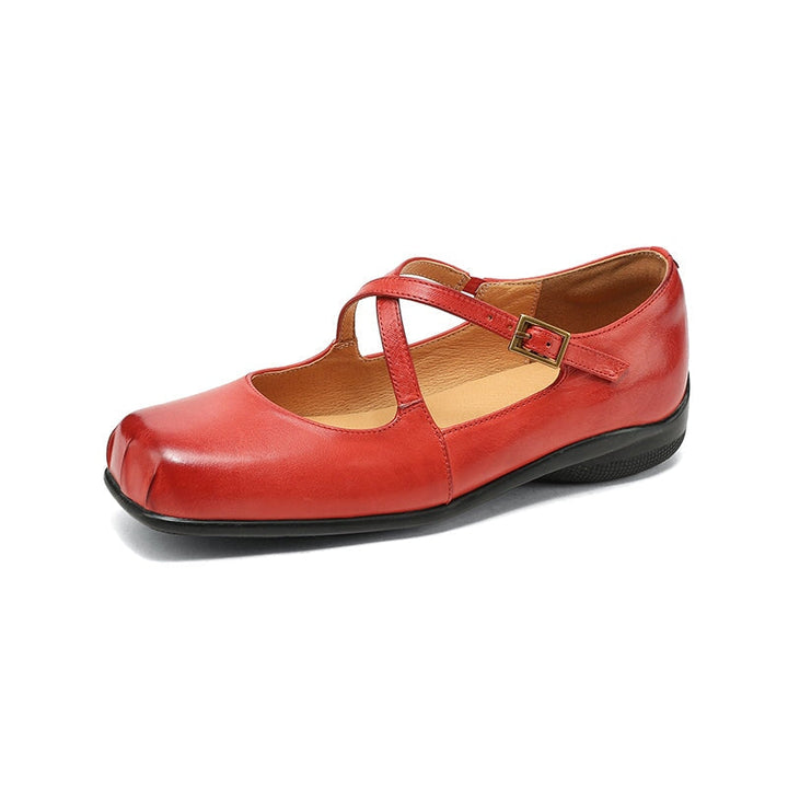 Olivia&Micheal™ | Edith Leather Mary Janes