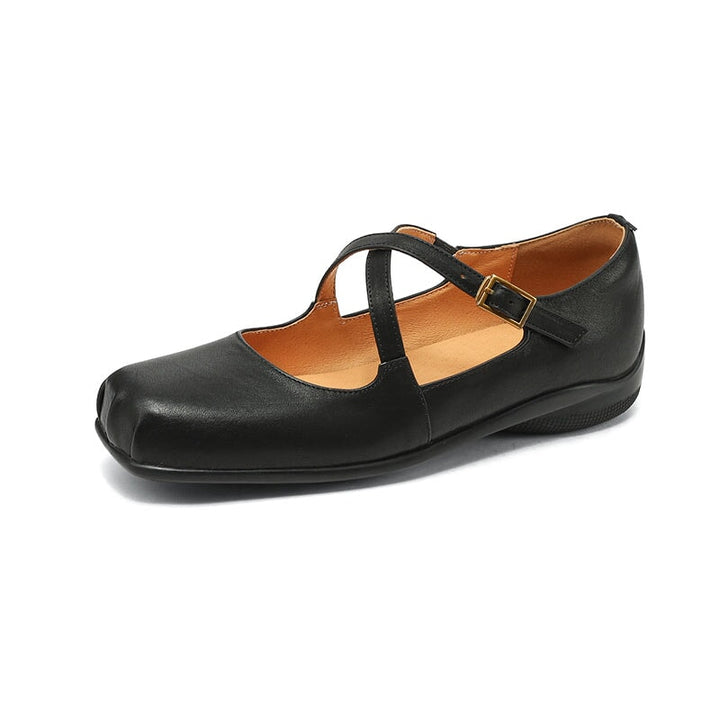 Olivia&Micheal™ | Edith Leather Mary Janes