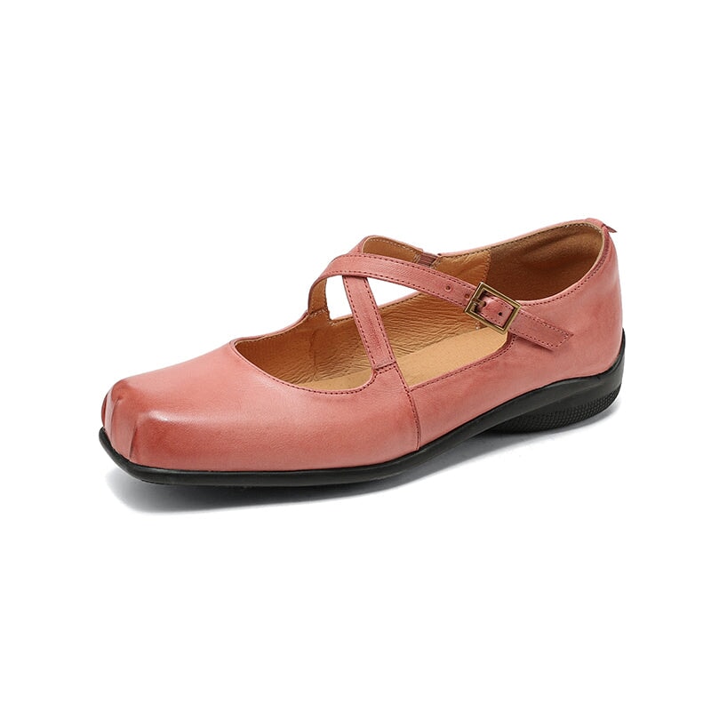 Olivia&Micheal™ | Edith Leather Mary Janes