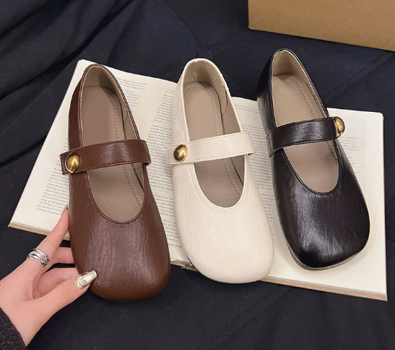 Olivia&Micheal™ | Irene Leather Mary Janes