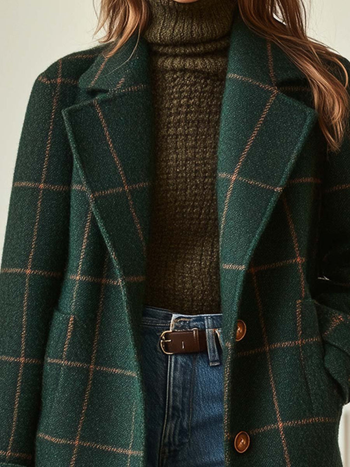 Elaina | Classic Checked Coat