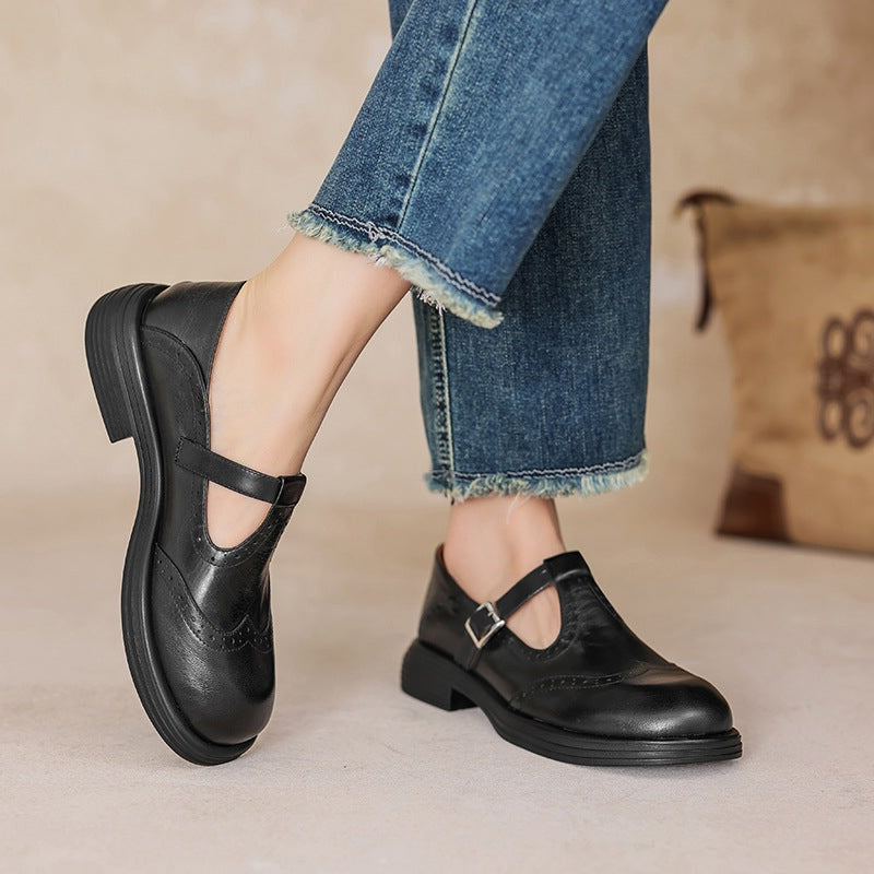Olivia&Micheal™ | Risla Leather Mary Janes