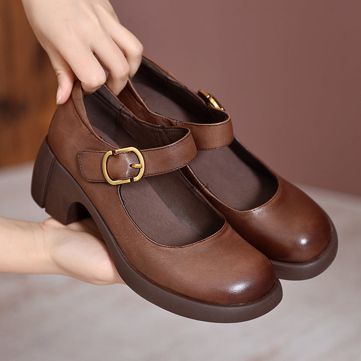Olivia&Micheal™ | Agnes Leather Mary Janes