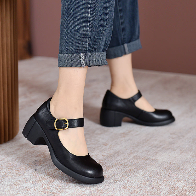 Olivia&Micheal™ | Agnes Leather Mary Janes