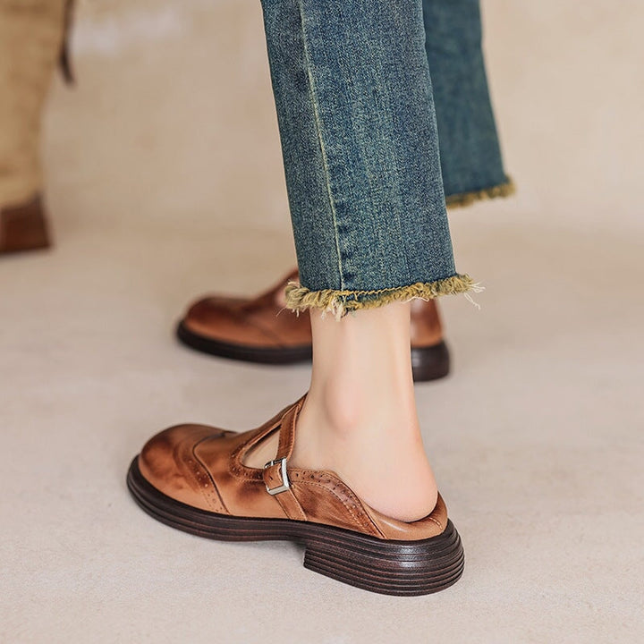 Olivia&Micheal™ | Risla Leather Mary Janes