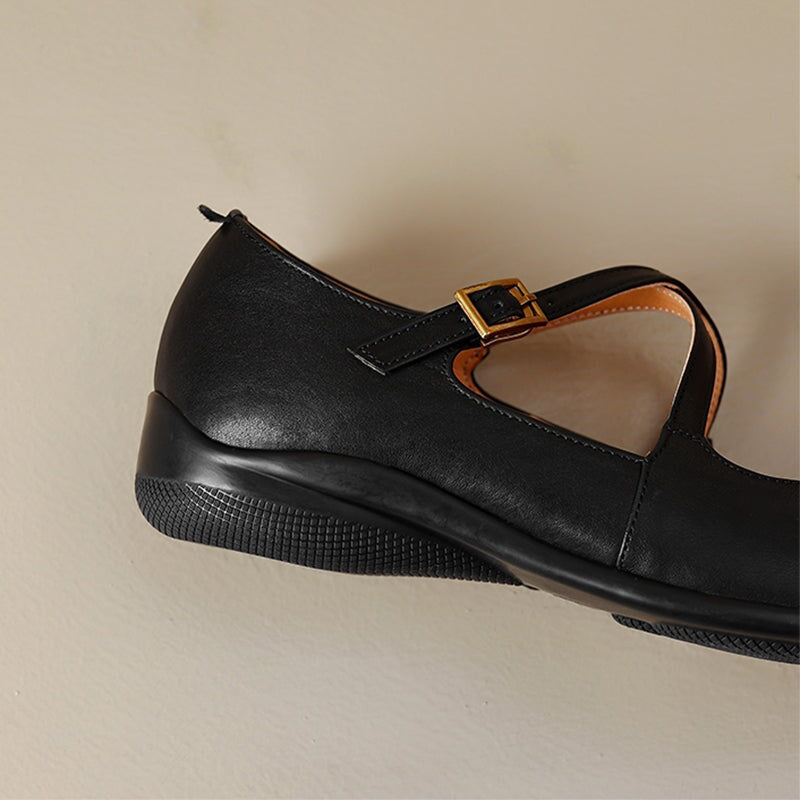 Olivia&Micheal™ | Edith Leather Mary Janes
