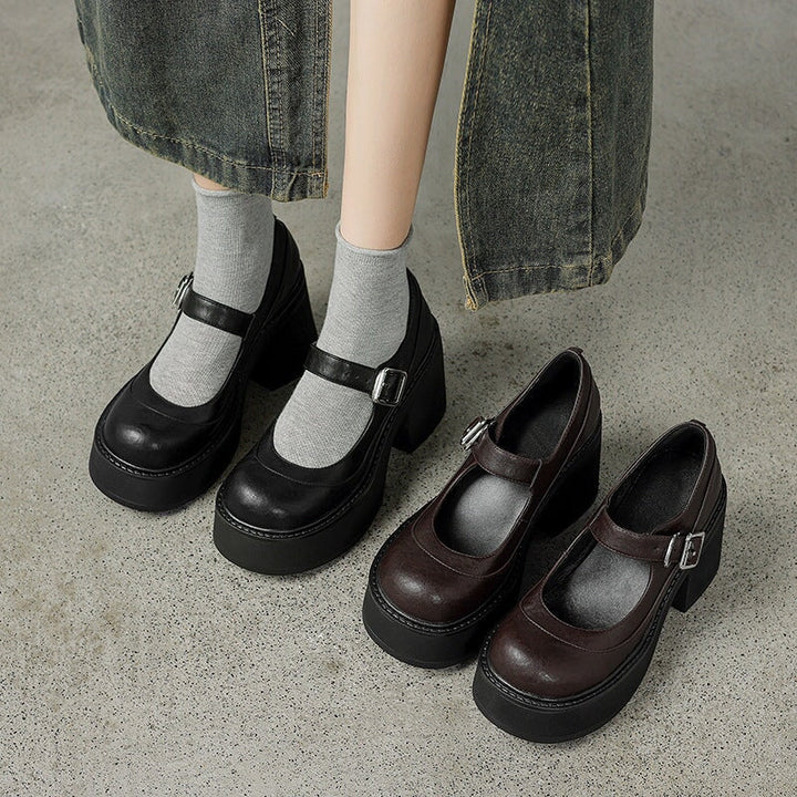 Olivia&Micheal™ | Pela Leather Pumps