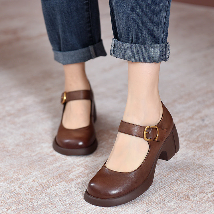 Olivia&Micheal™ | Agnes Leather Mary Janes