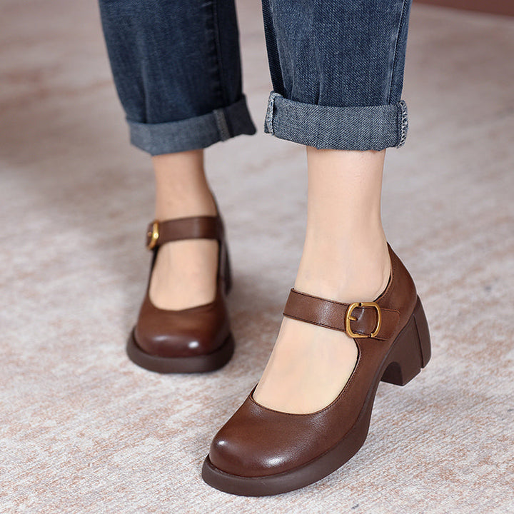 Olivia&Micheal™ | Agnes Leather Mary Janes