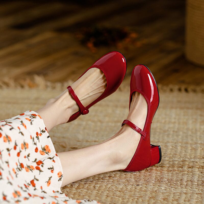 Olivia&Micheal™ | Livy Leather Mary Janes