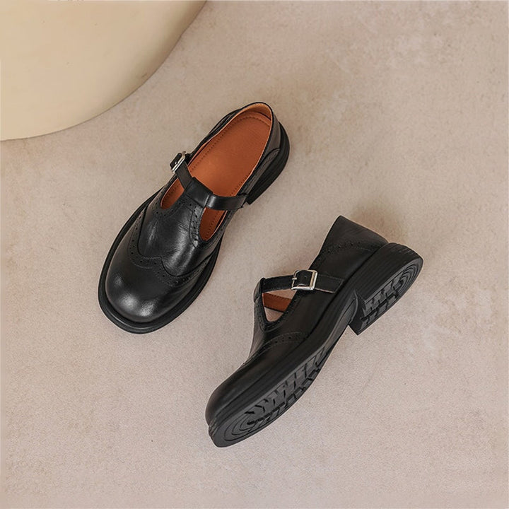 Olivia&Micheal™ | Risla Leather Mary Janes