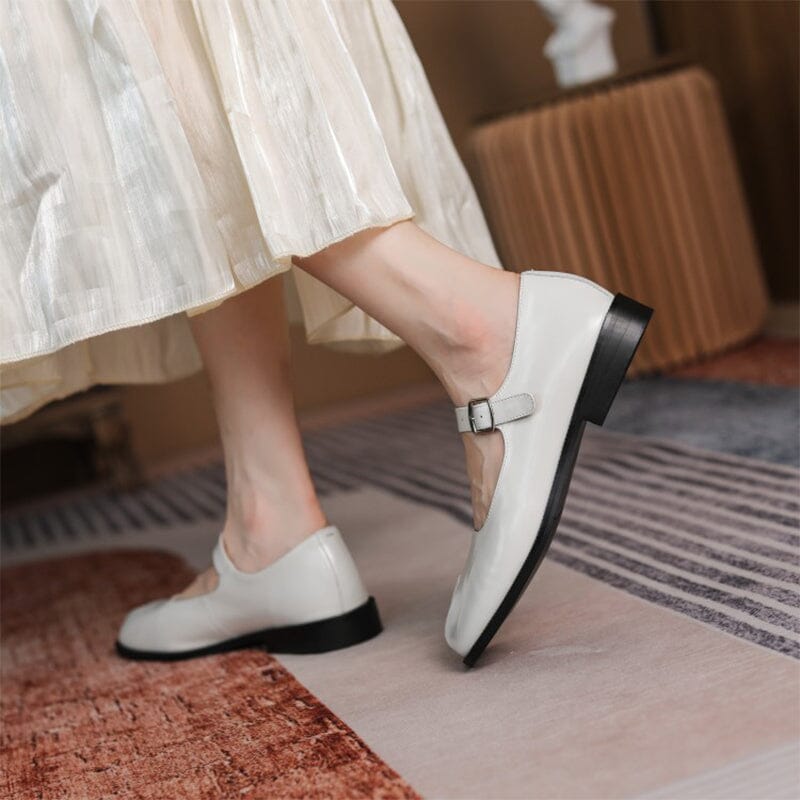Olivia&Micheal™ | Martha Leather Mary Janes