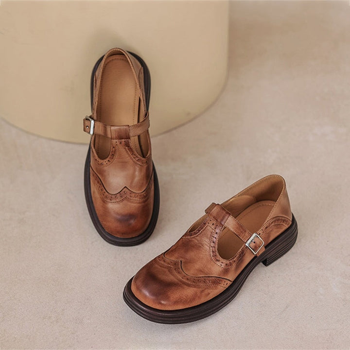 Olivia&Micheal™ | Risla Leather Mary Janes